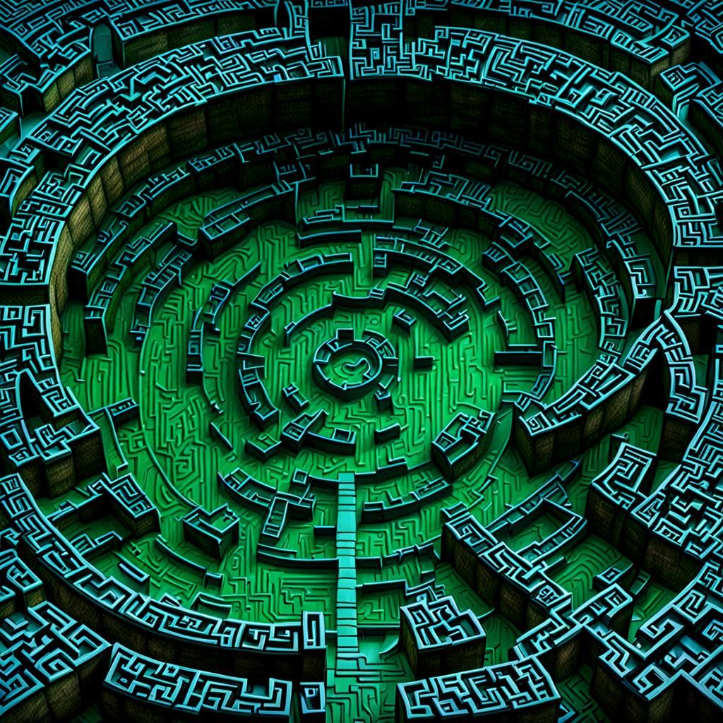 Complex Hyperdetailed Fantasycore Hedge Maze