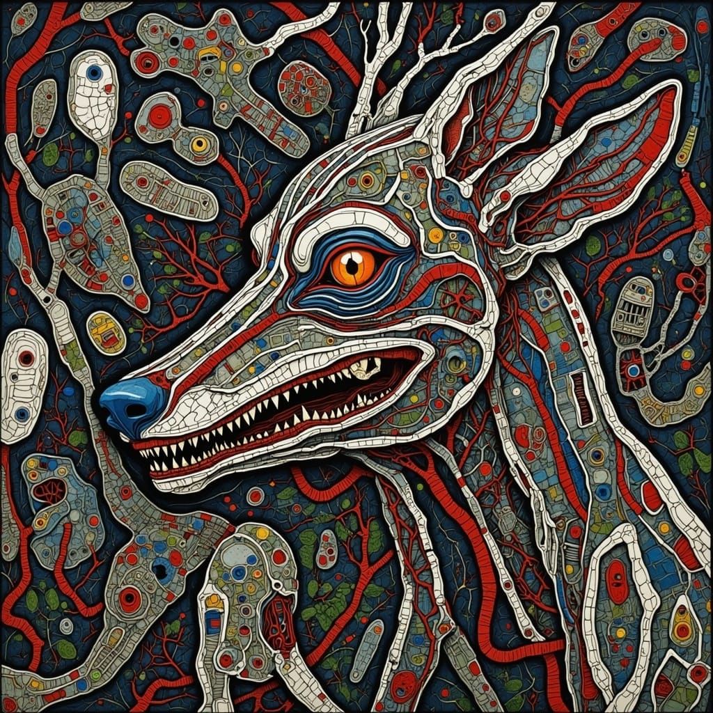 Monochrome Animal Portrait in Black and White