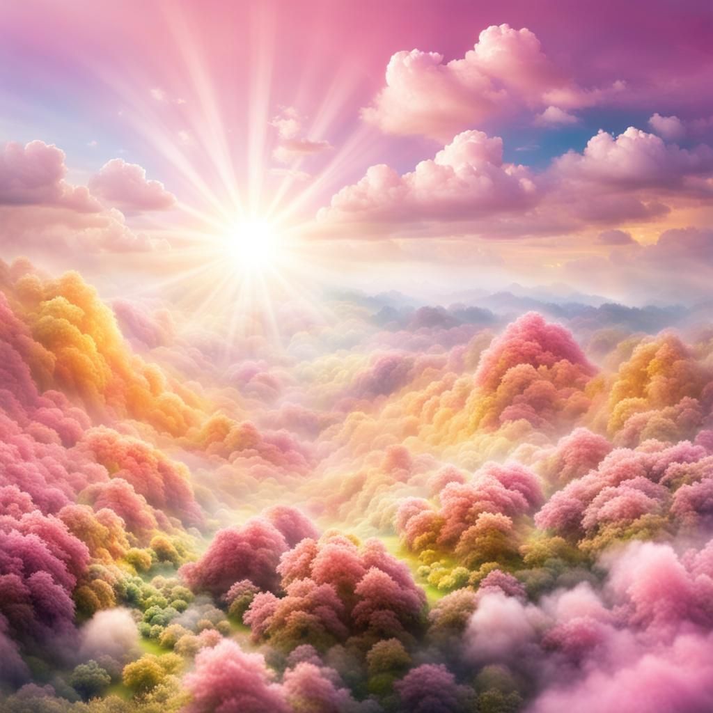 Four Seasons on a Pink Planet with Sunshine