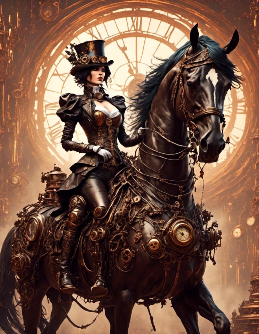 Steampunk Lady Godiva