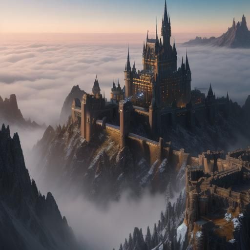 Elf Archer with Dragon, Hyperrealistic Fantasy Art