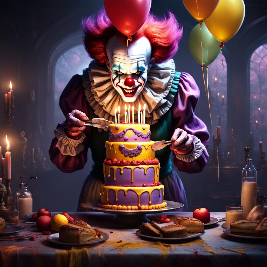 Pennywise the Clown Makes a Birthday Cake
