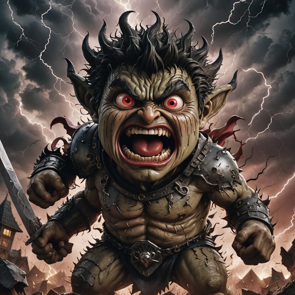 Ogre Warrior in Dark Fantasy Concept Art