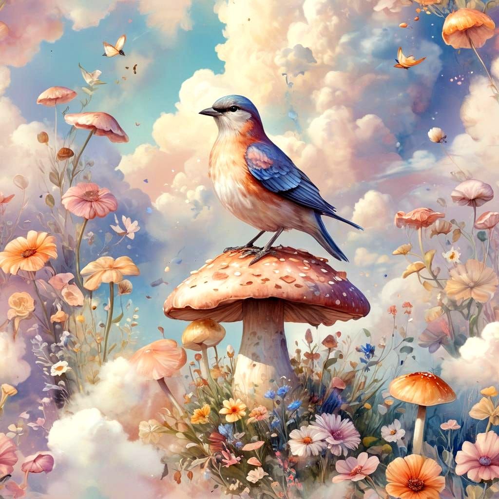 AI Generated Bird from Imagination Prompt