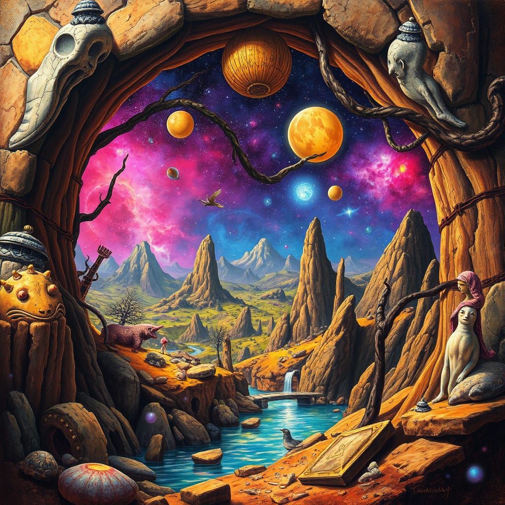 Rainbowpunk, Shimmerpunk, Surrealpunk, Josephine Wall, WLOP, Andrew Ferez , 🌀🌏🌃