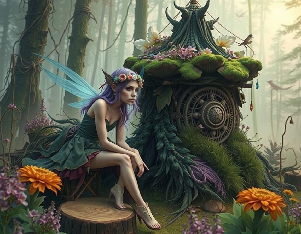 Bohemian Fae Shrine: Ethereal Stoner Art
