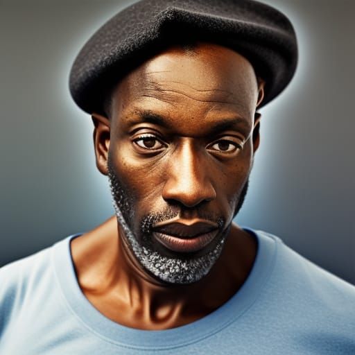 Professional Portrait of a Trendy Black Man