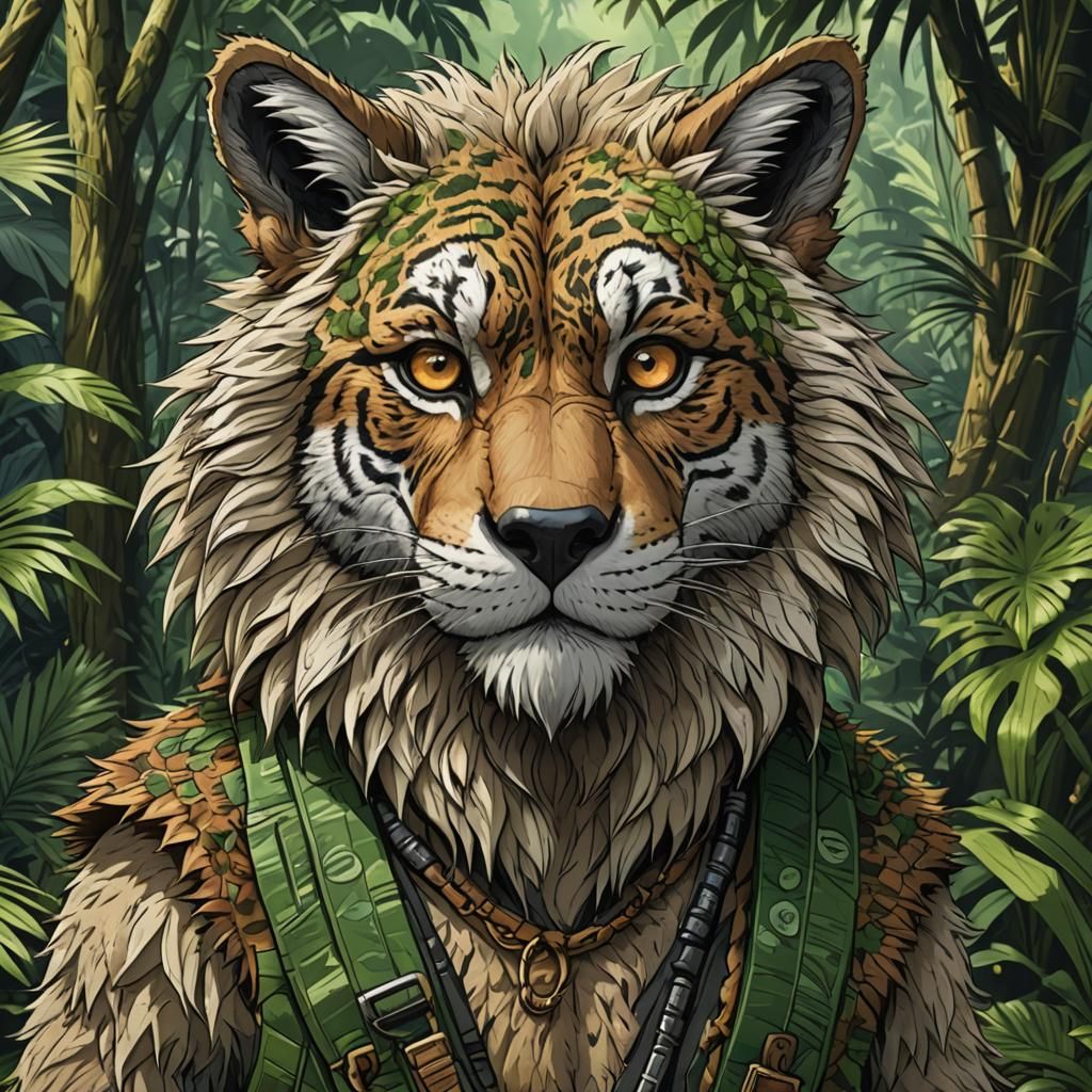 Anime Furry Portrait in Christopher Hart Style