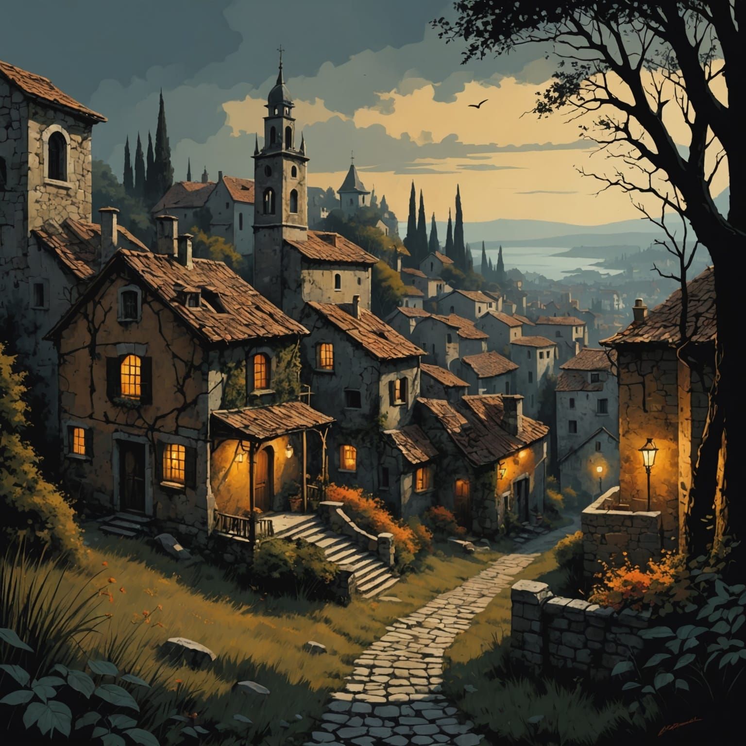 Grimdark Gothic Fantasy Art