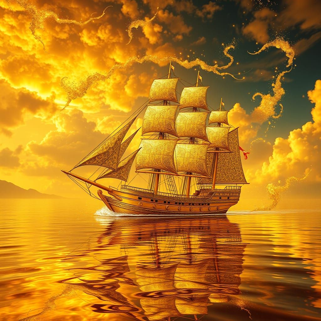 Golden Opulence on the Lake