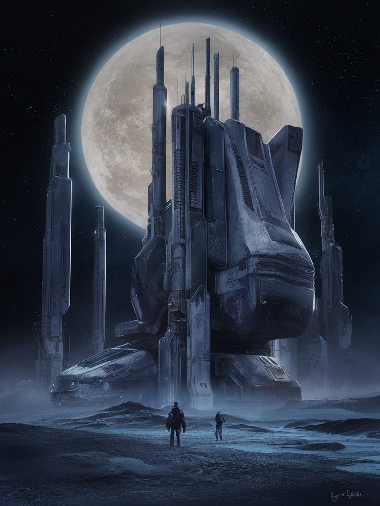 Dystopian Sci-Fi Art Inspired by Heinlein