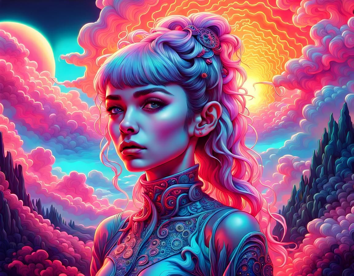 Ethereal Abstract Art Inspired by Grimes' Miss Anthropocene