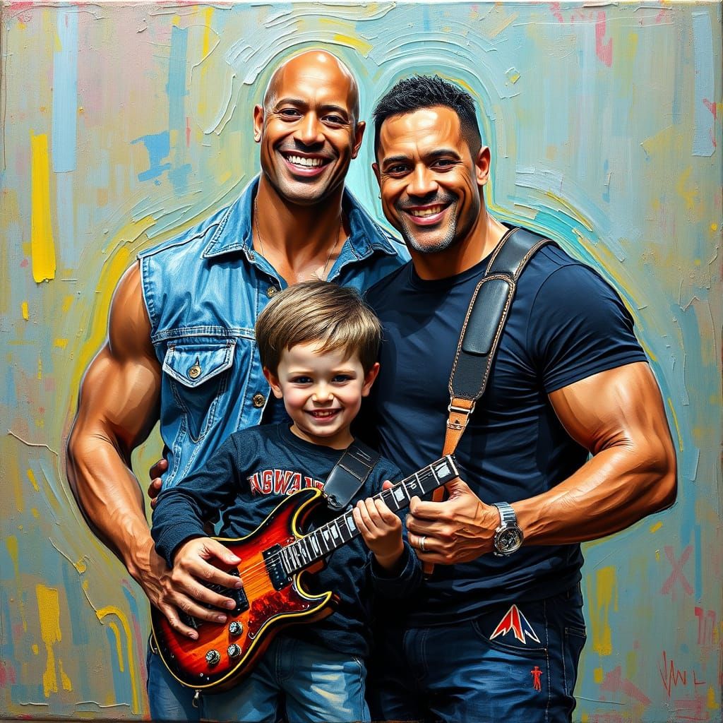 Neo-Impressionist Family Portrait: Blues, Rock, and Heavy Me...