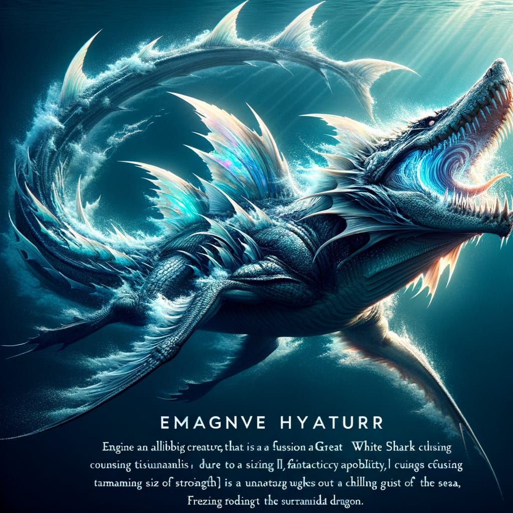 Colossal Alligator-Shark Hybrid of the Deep Sea