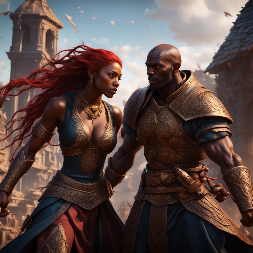 Family United Under Hod: A Matte Painting