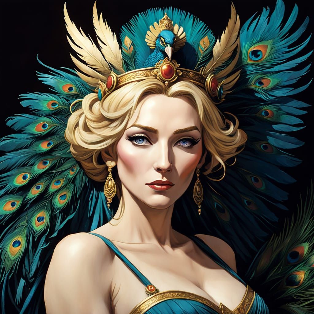 Goddess Hera in Regal Repose