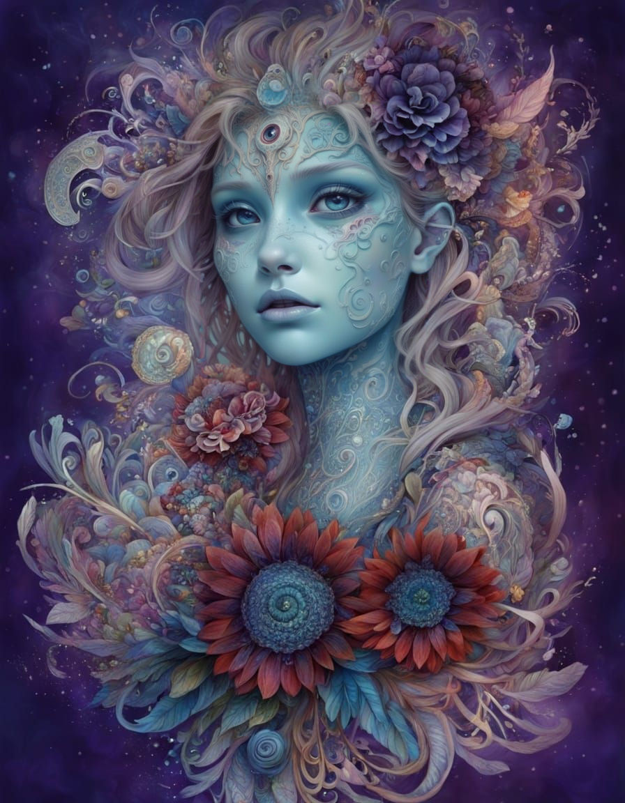 Surreal Emotional Character Portrait by KBunny001