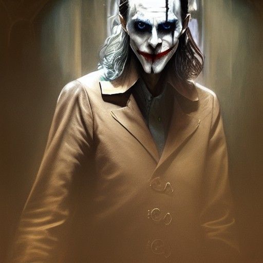 Sinister Knightmare Joker in Photorealistic Style