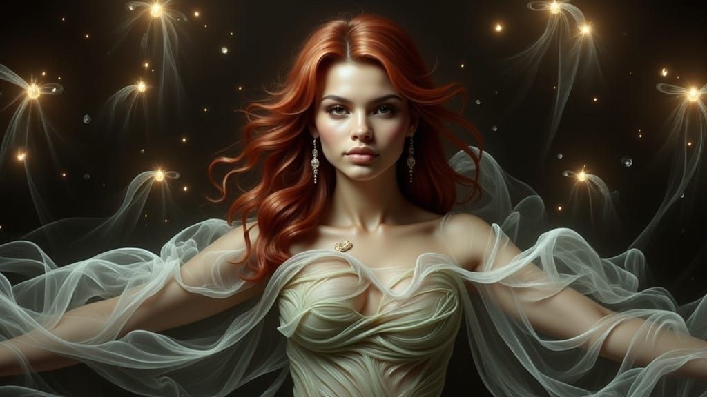 Ethereal Portrait in Dark Fantasy Style