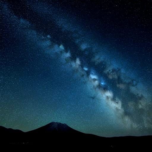 Starry Skies Over a Tranquil Landscape