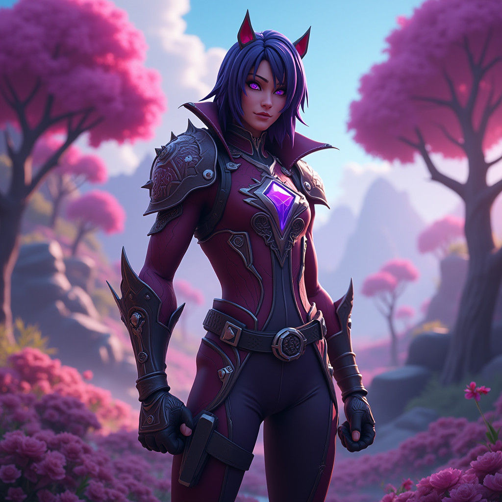 Fantasy Fortnite Character Concept Art in 8k