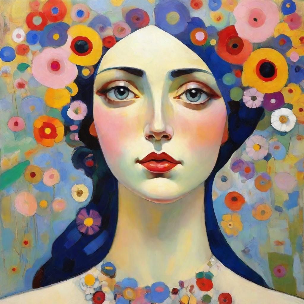 Ophelia Inspired by Abstract Expressionism