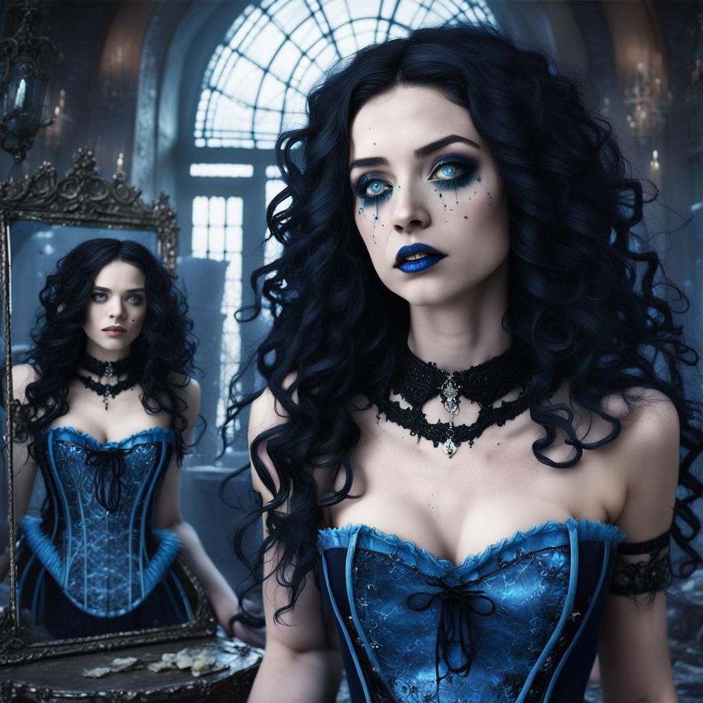 Gothic Alice in Shattered Glass, Fantasy Concept Art