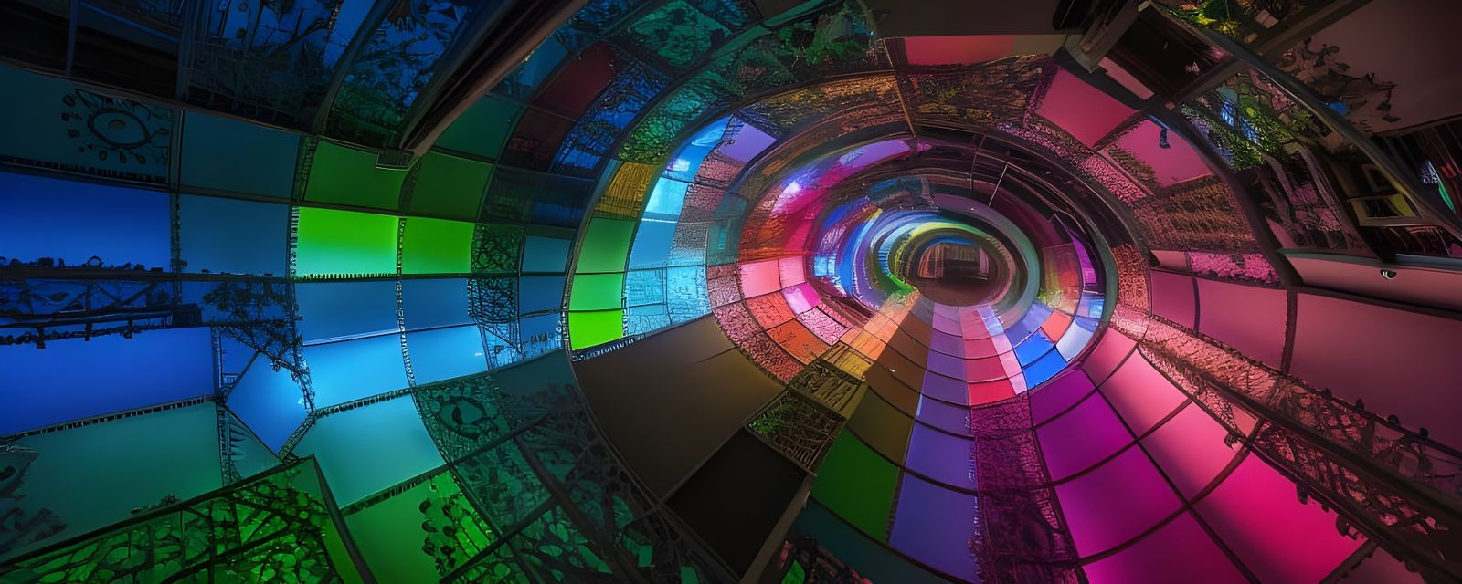 Quantum Universe Portals Macro in Detailed Matte Painting