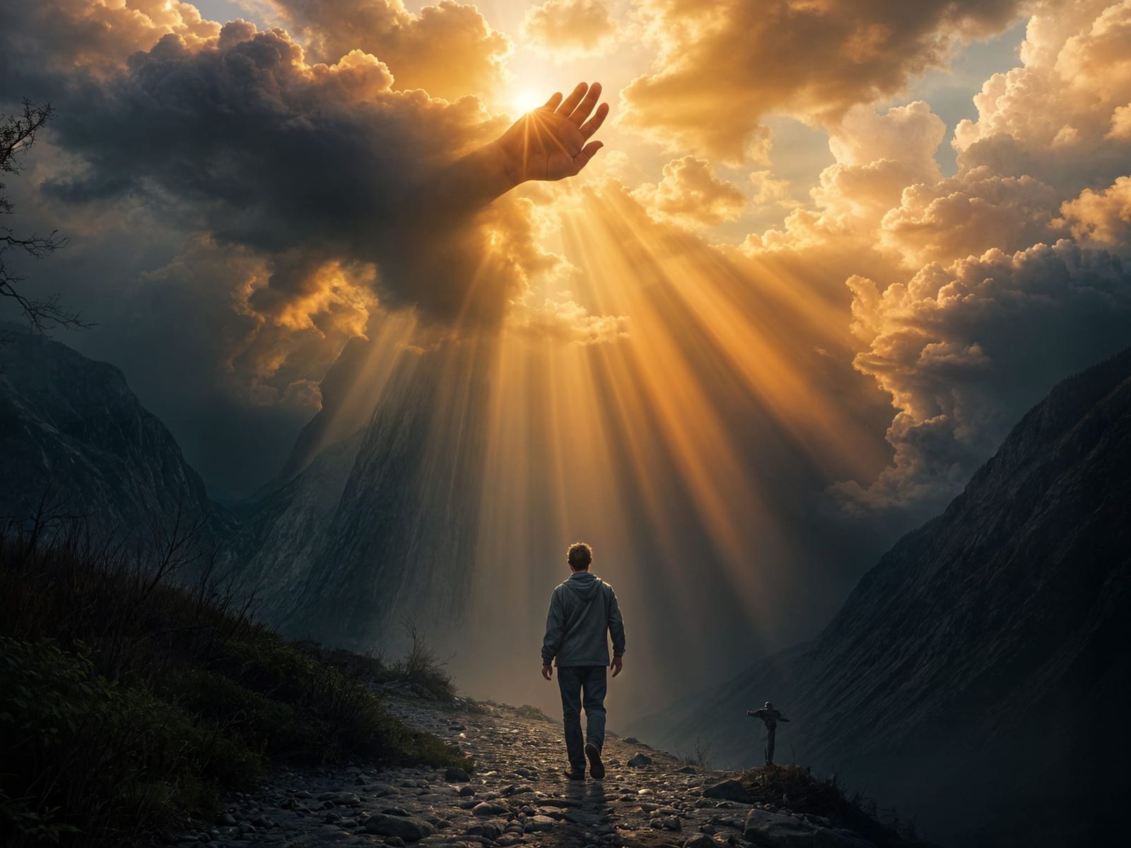 Divine Guidance in the Stormy Valley