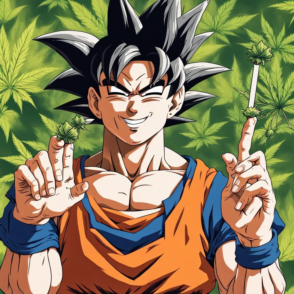 Goku Offers a Blunt: Humorous Fan Art
