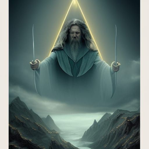 Lord of the Rings Tarot: The Star in Retro Surrealism