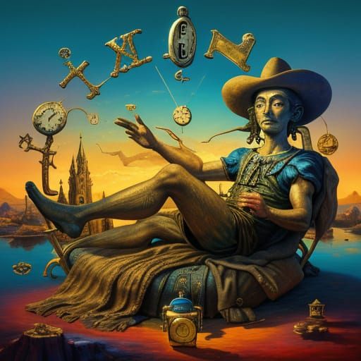 Sackboy's Surreal Dream in Oil Colors