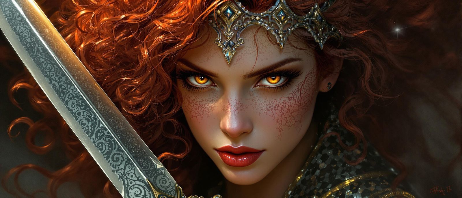 Hyperrealistic Goddess Portrait with Intricate Design