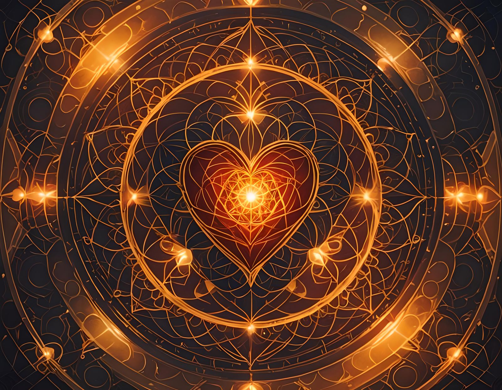 Sacred geometry of a heart