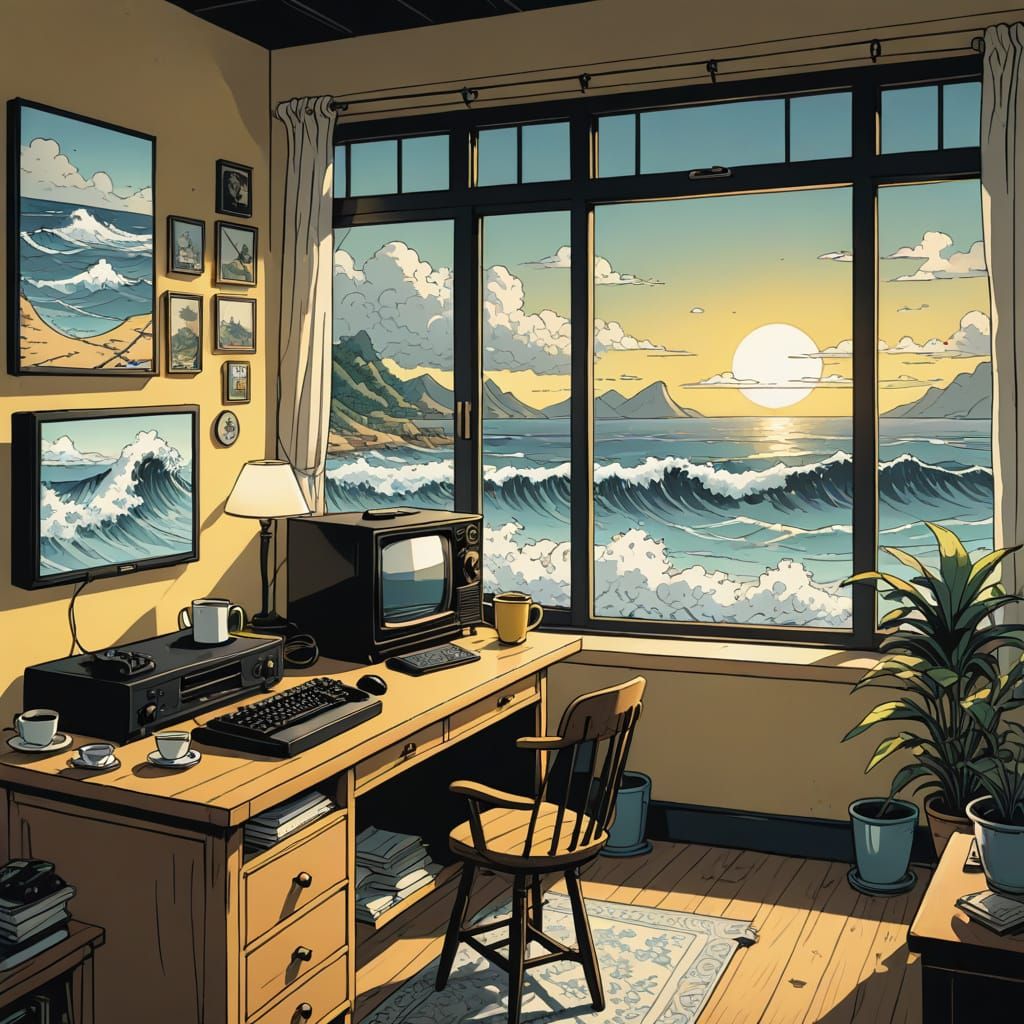 Serene Manga Room with Ocean View