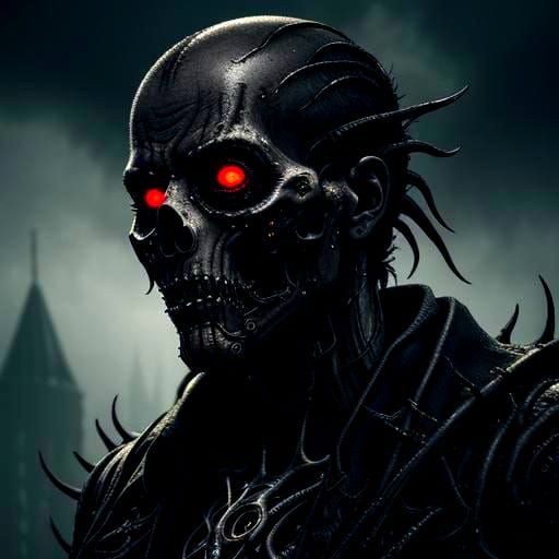 Horrific Biomechanical Cenobites in Giger Style