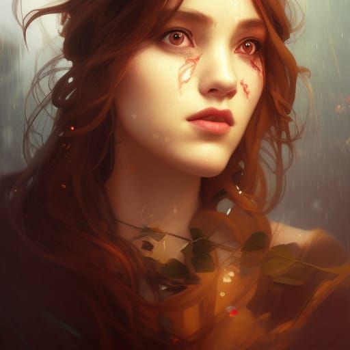 Hyperdetailed Roses Portrait in Dynamic Lighting