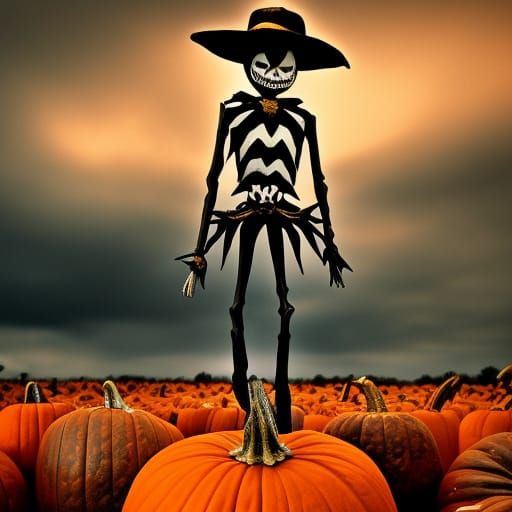 Hyperrealistic Jack the Pumpkin King in Sharp Focus