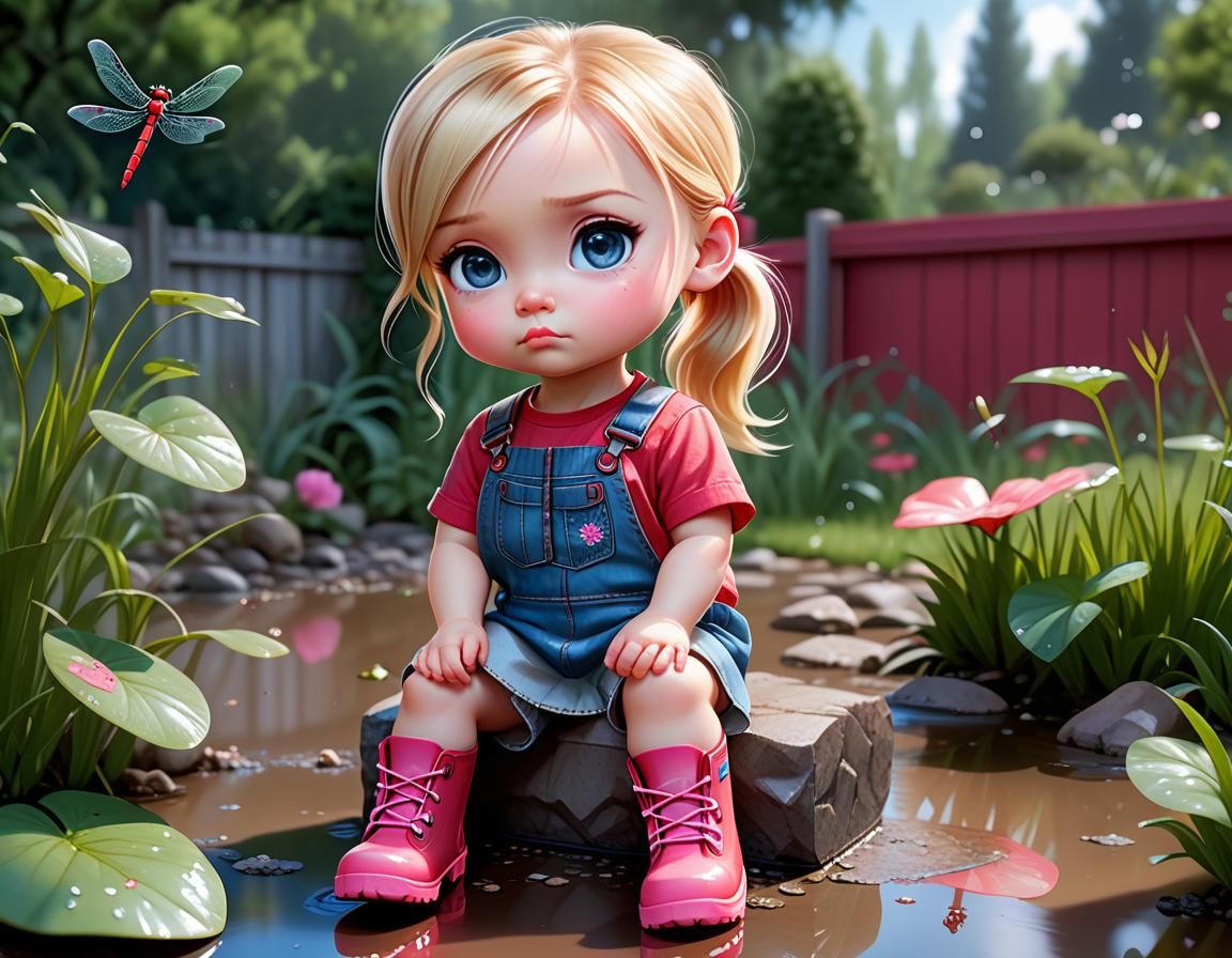 realistic  chibi toddler