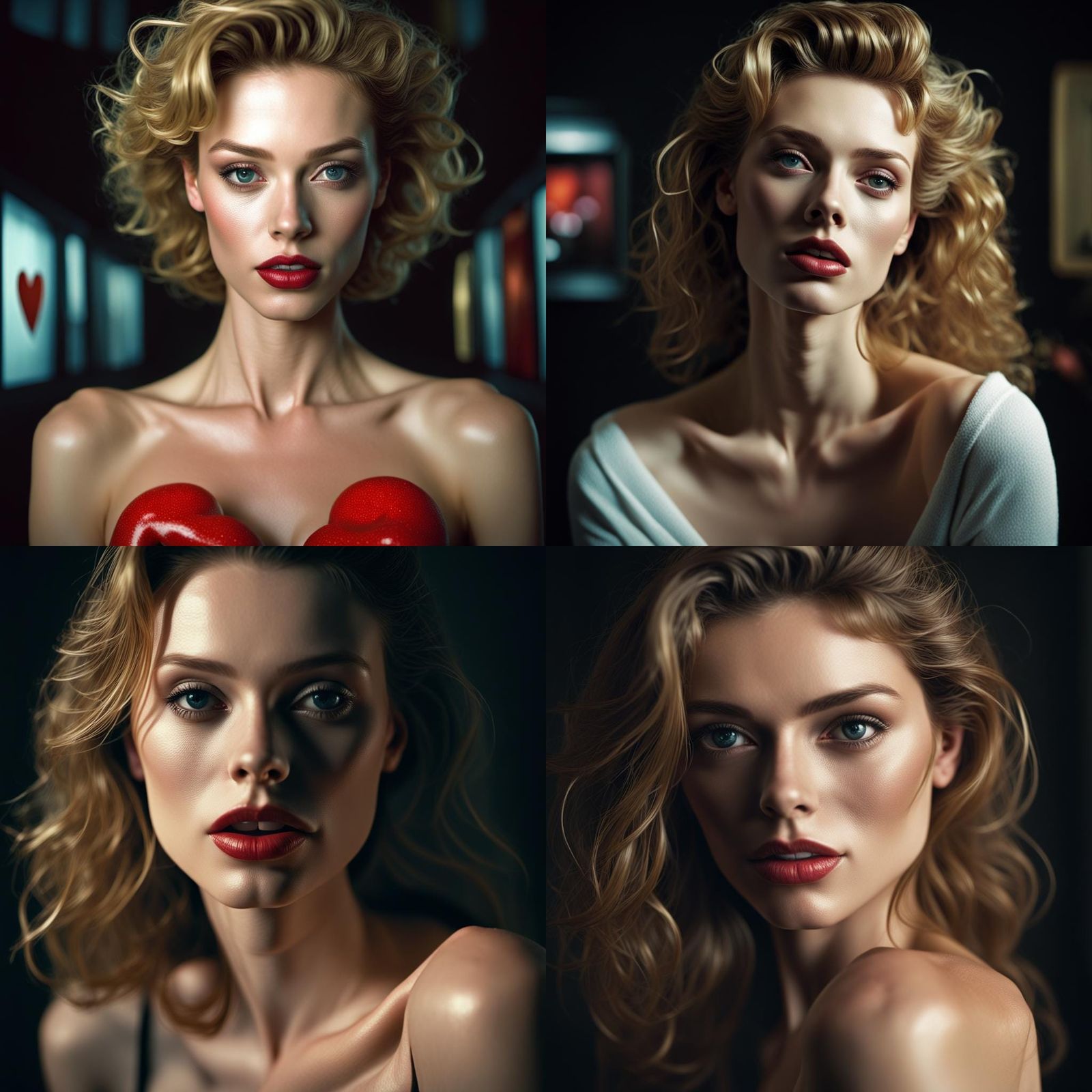 Entangled Horror: Supermodel in a Hyperrealistic Photoillust...