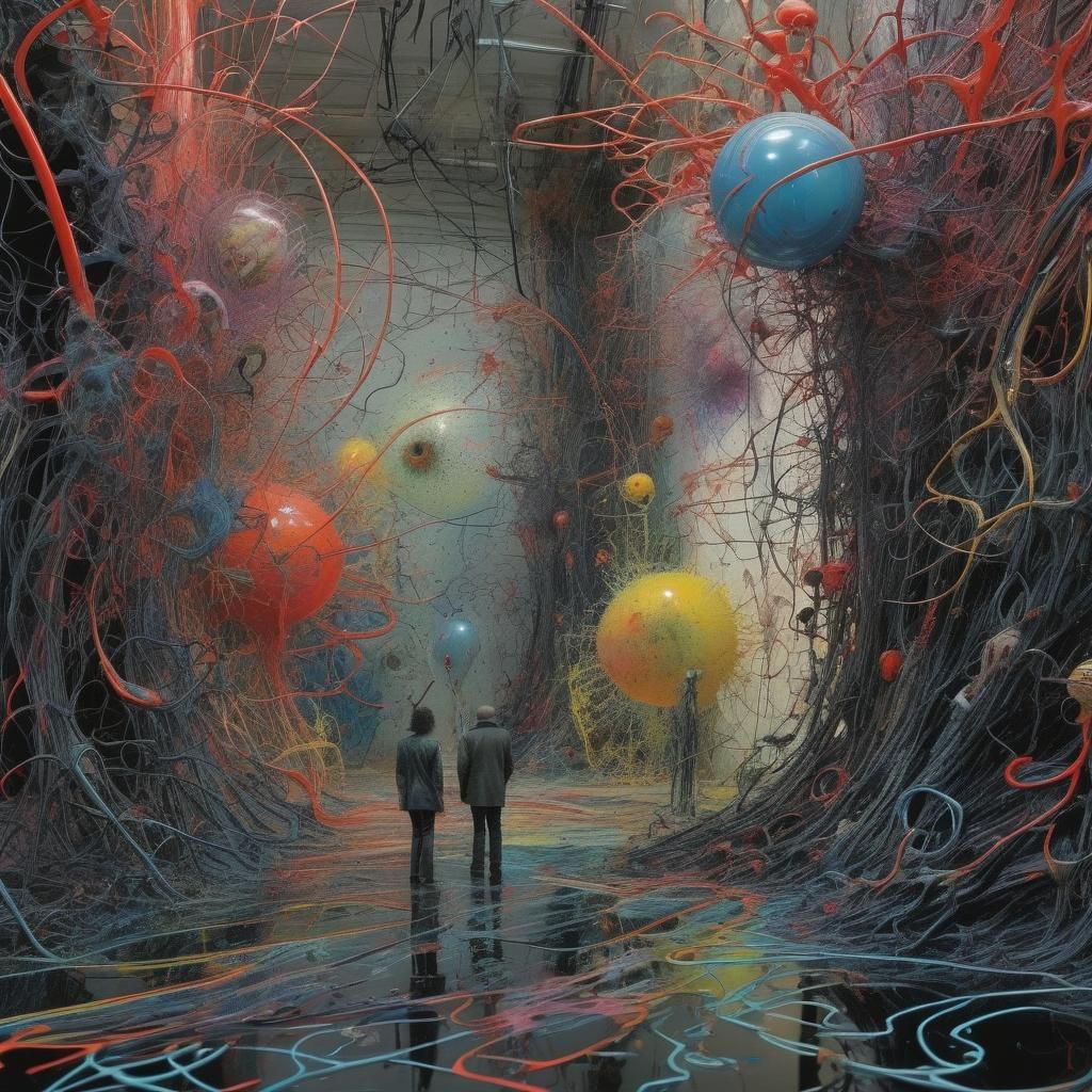 Psychedelic Surreal Horror Art in 3D