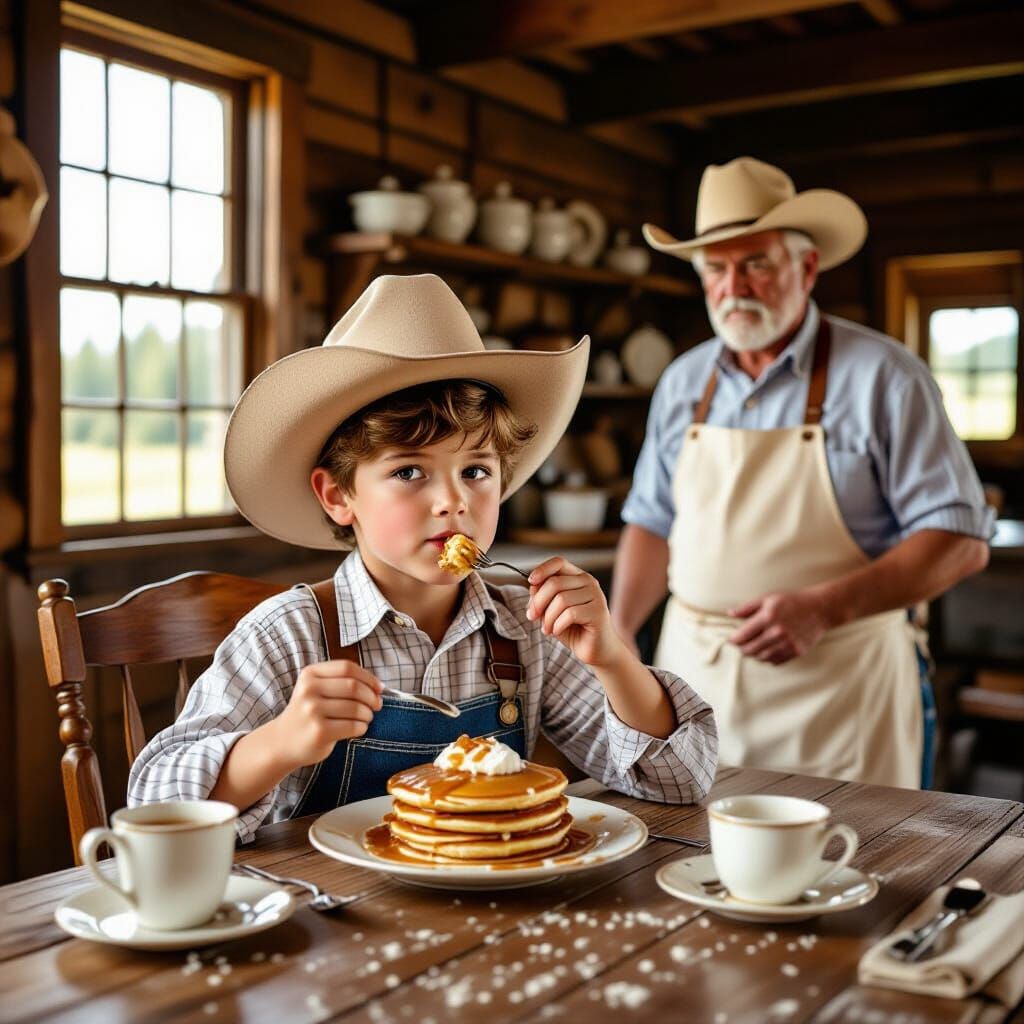 Cowboy Breakfast with a Grumpy Cook, Americana Style