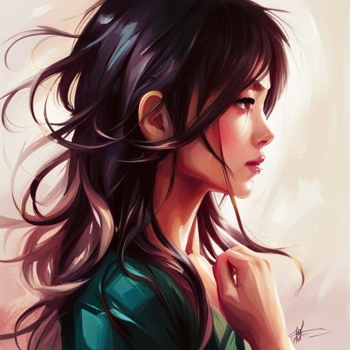 Innocent Asian Girl Portrait