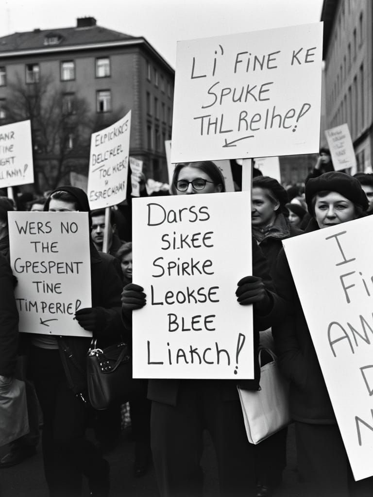 GDR Protests, 1953: Grayscale Documentary Photography