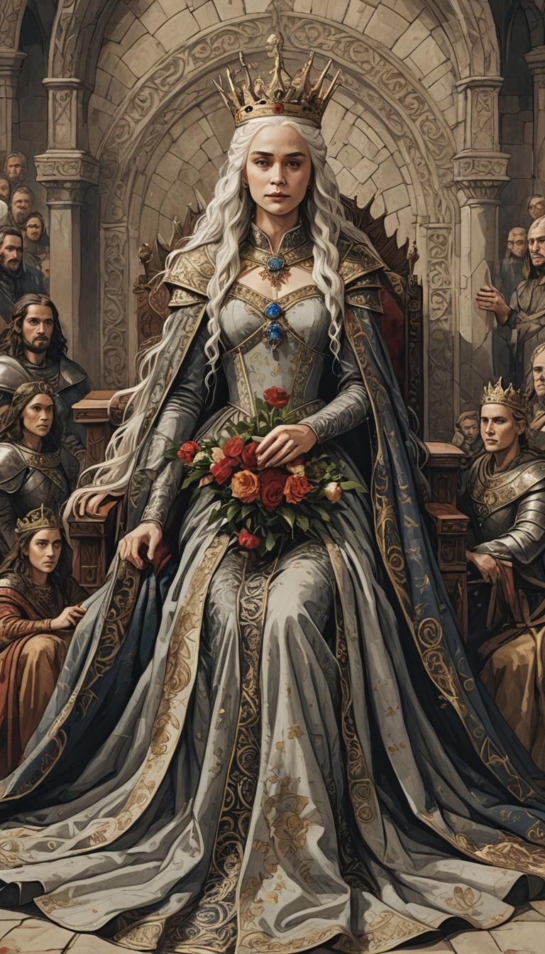 Queen Rhaenyra Targaryen's Coronation Ceremony