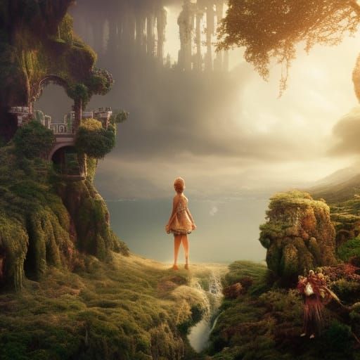 Dramatic Digital Painting of Neverland