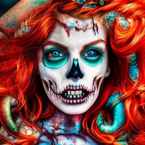 Day of the Dead Mermaid III