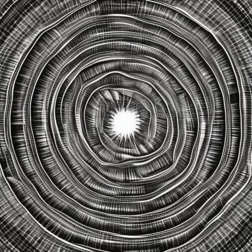 Abstract Hypnotic Image Generated by AI