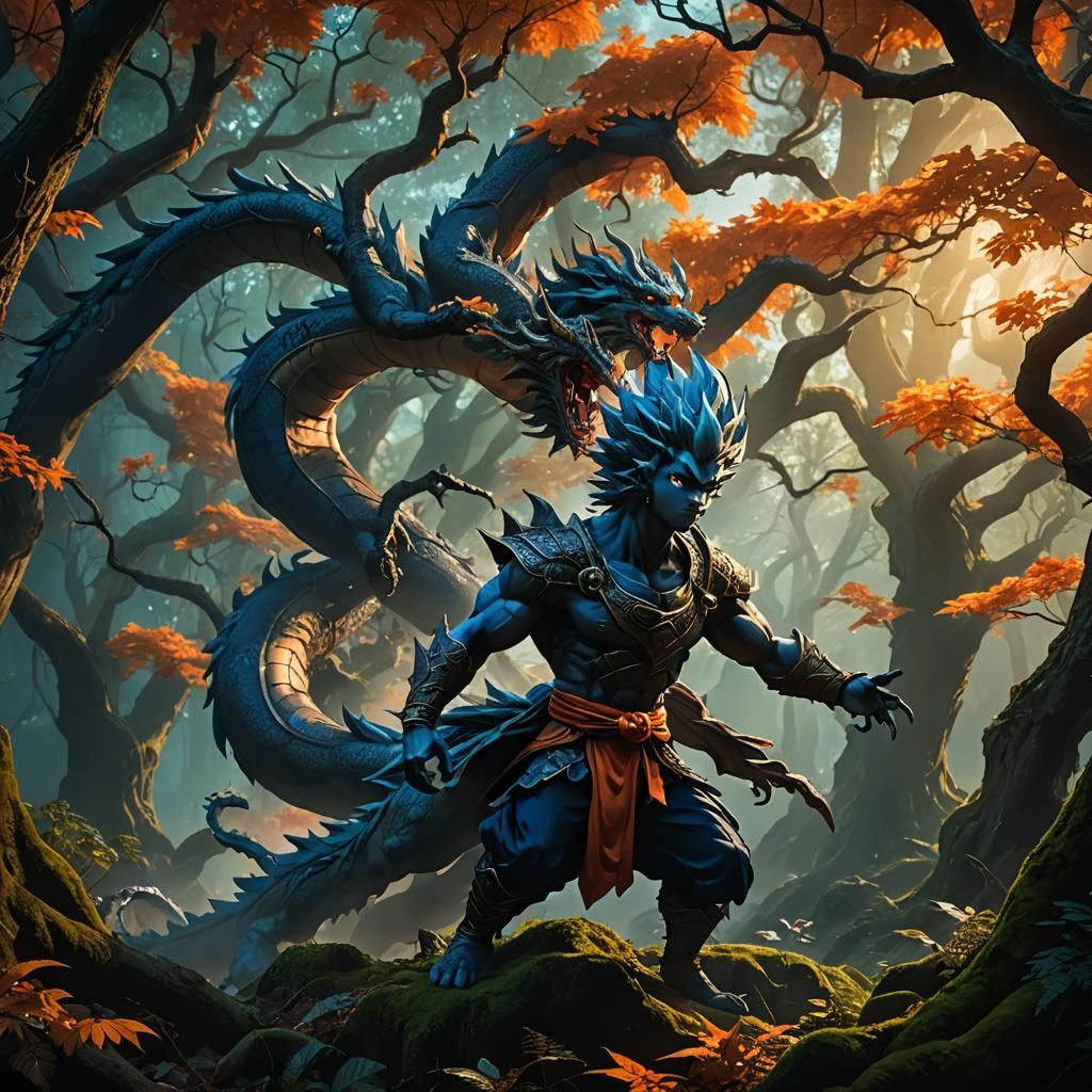 Shadow Dragon Goku Hybrid in German Forest