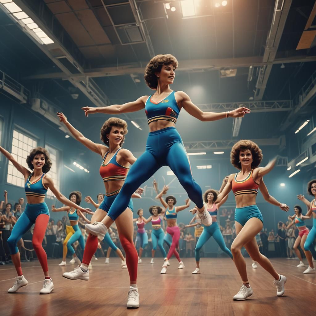 Moldavian Aerobics Team at 1980s Championship
